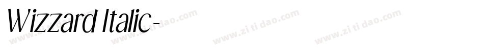 Wizzard Italic字体转换